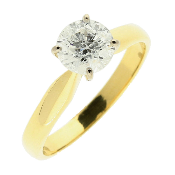 18ct Yellow Gold Diamond Engagement Ring - 1.02ct