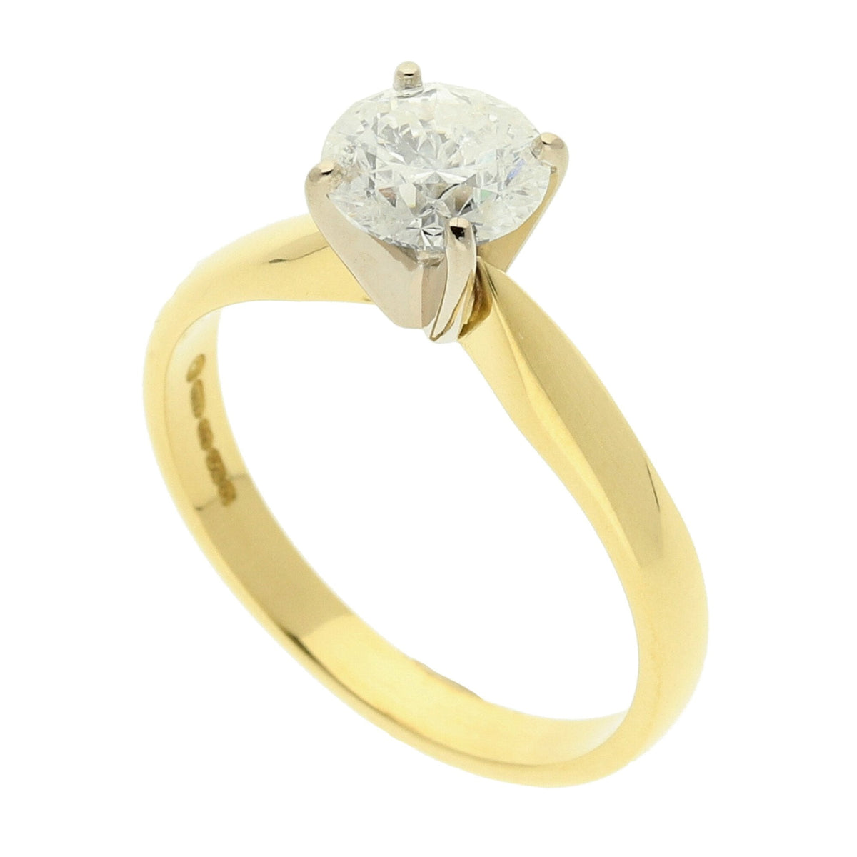18ct Yellow Gold Diamond Engagement Ring - 1.02ct