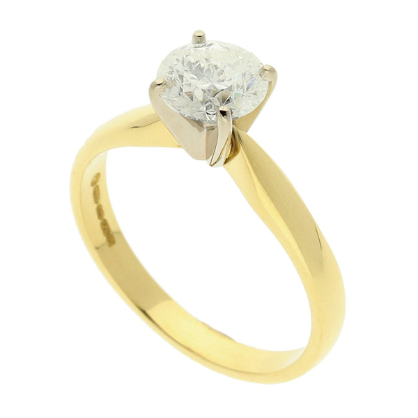 18ct Yellow Gold Diamond Engagement Ring - 1.02ct