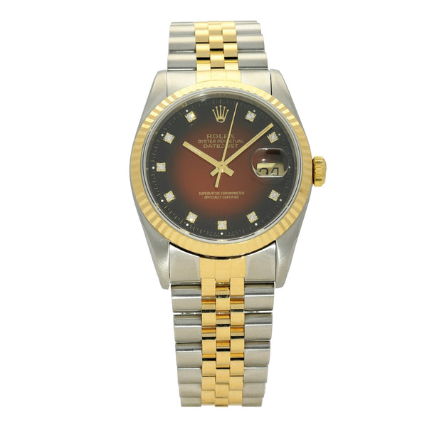 Datejust 16233 - Gents Watch - Red Dial - 1991