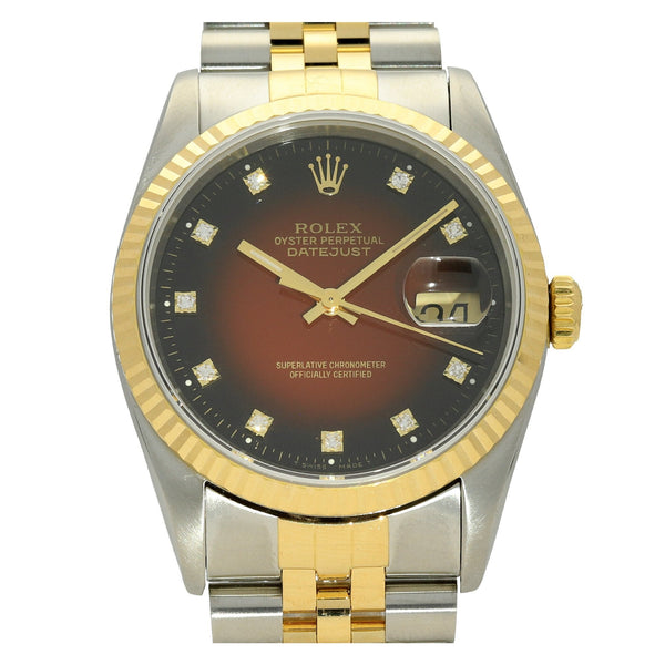 Datejust 16233 - Gents Watch - Red Dial - 1991
