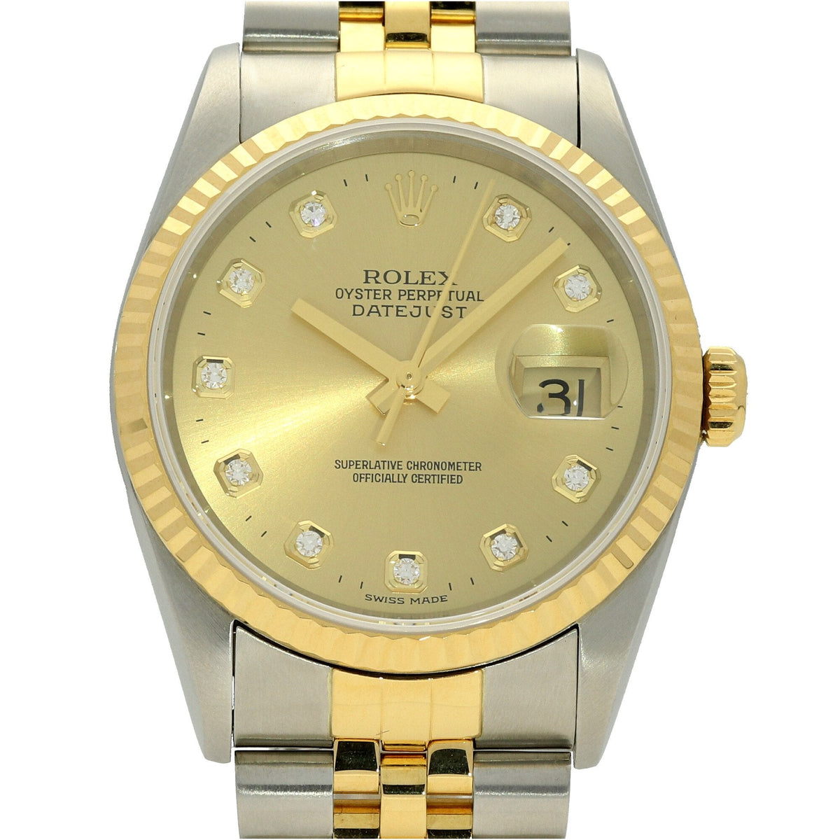 Datejust 16233 - Champagne Dial - 1999
