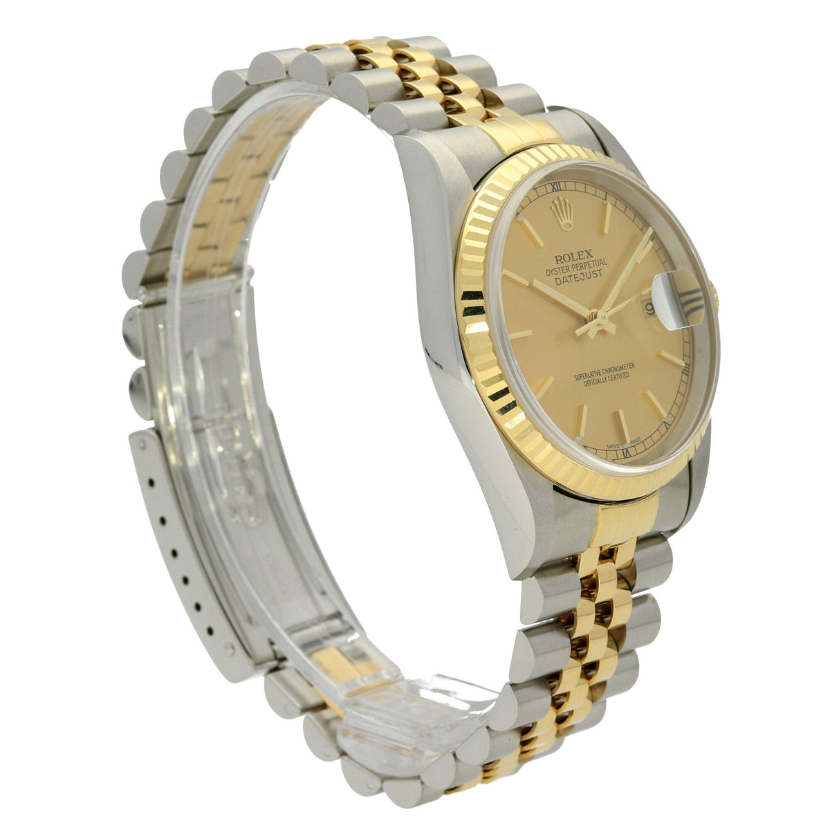 Datejust 16233 - Champagne Baton Dial - 2000