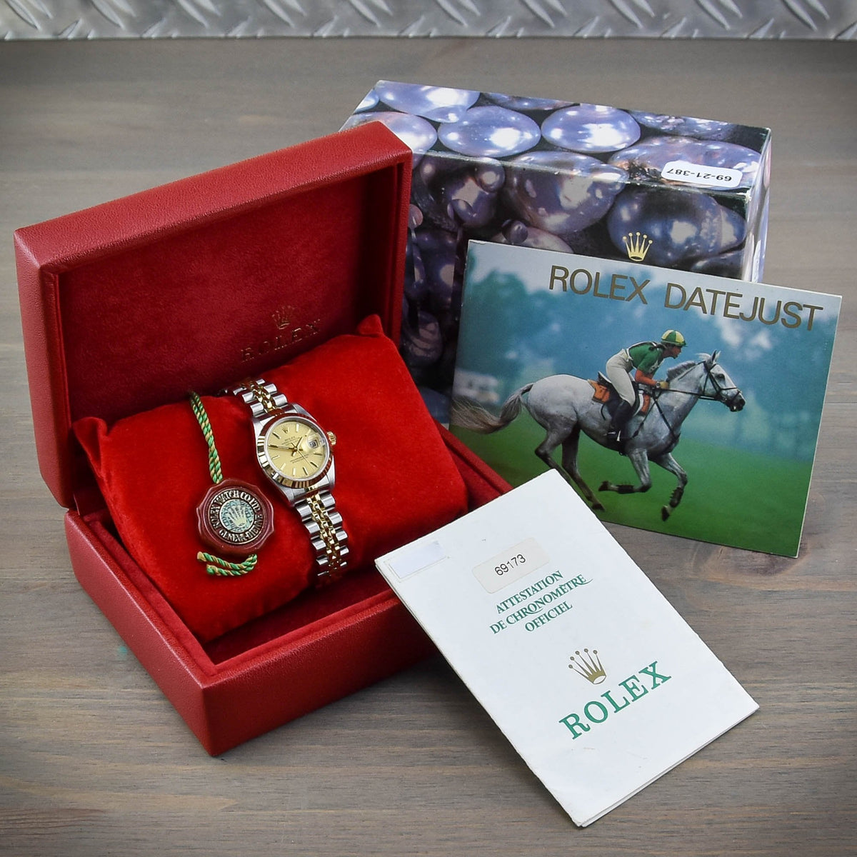 Datejust 69173 - Ladies Watch - Gold Baton Dial - 1997