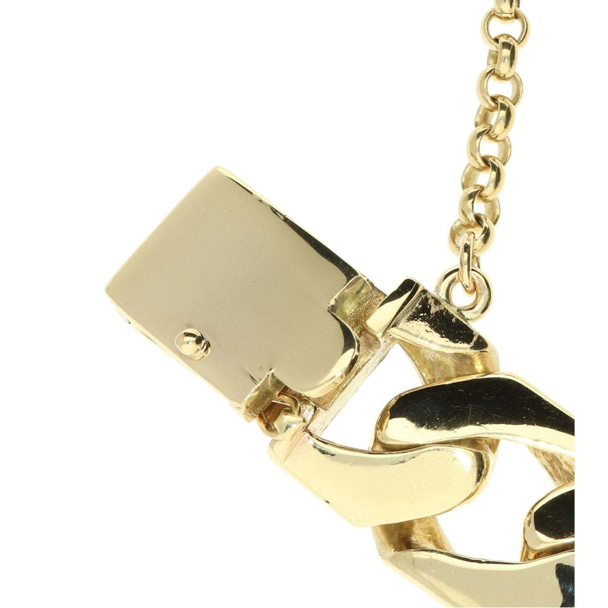 Very Heavy 9ct Gold Curb Bracelet - 180.6g