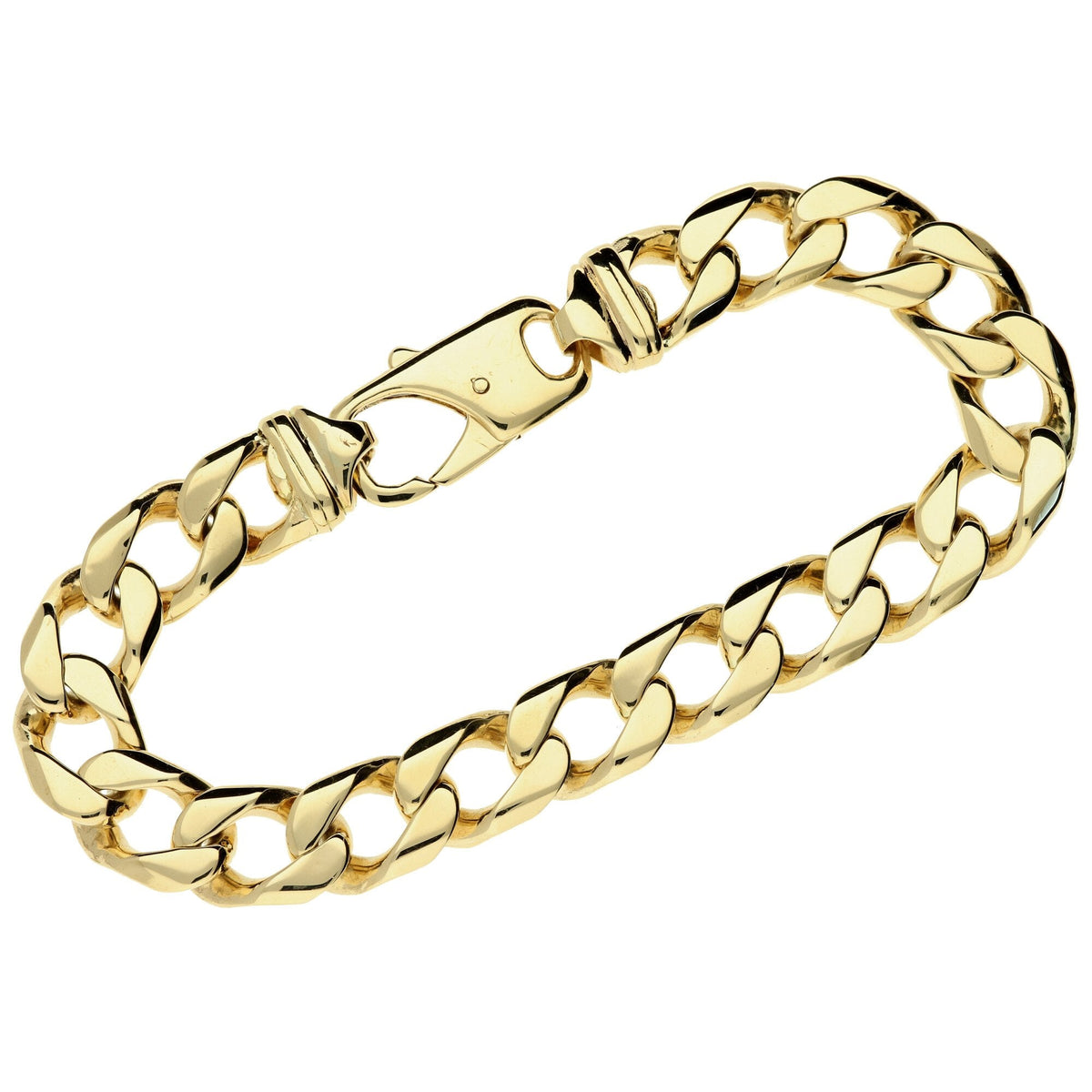 9ct Yellow Gold Curb Bracelet - 9.5 inch - 72.3g