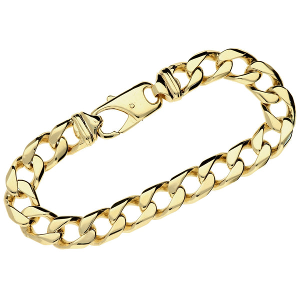 9ct Yellow Gold Curb Bracelet - 9.5 inch - 72.3g