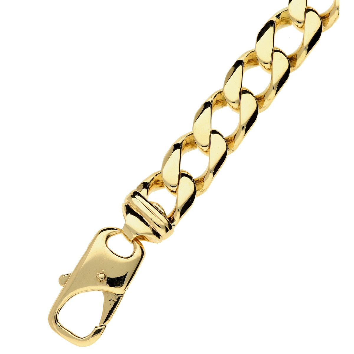 9ct Yellow Gold Curb Bracelet - 9.5 inch - 72.3g