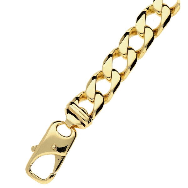 9ct Yellow Gold Curb Bracelet - 9.5 inch - 72.3g