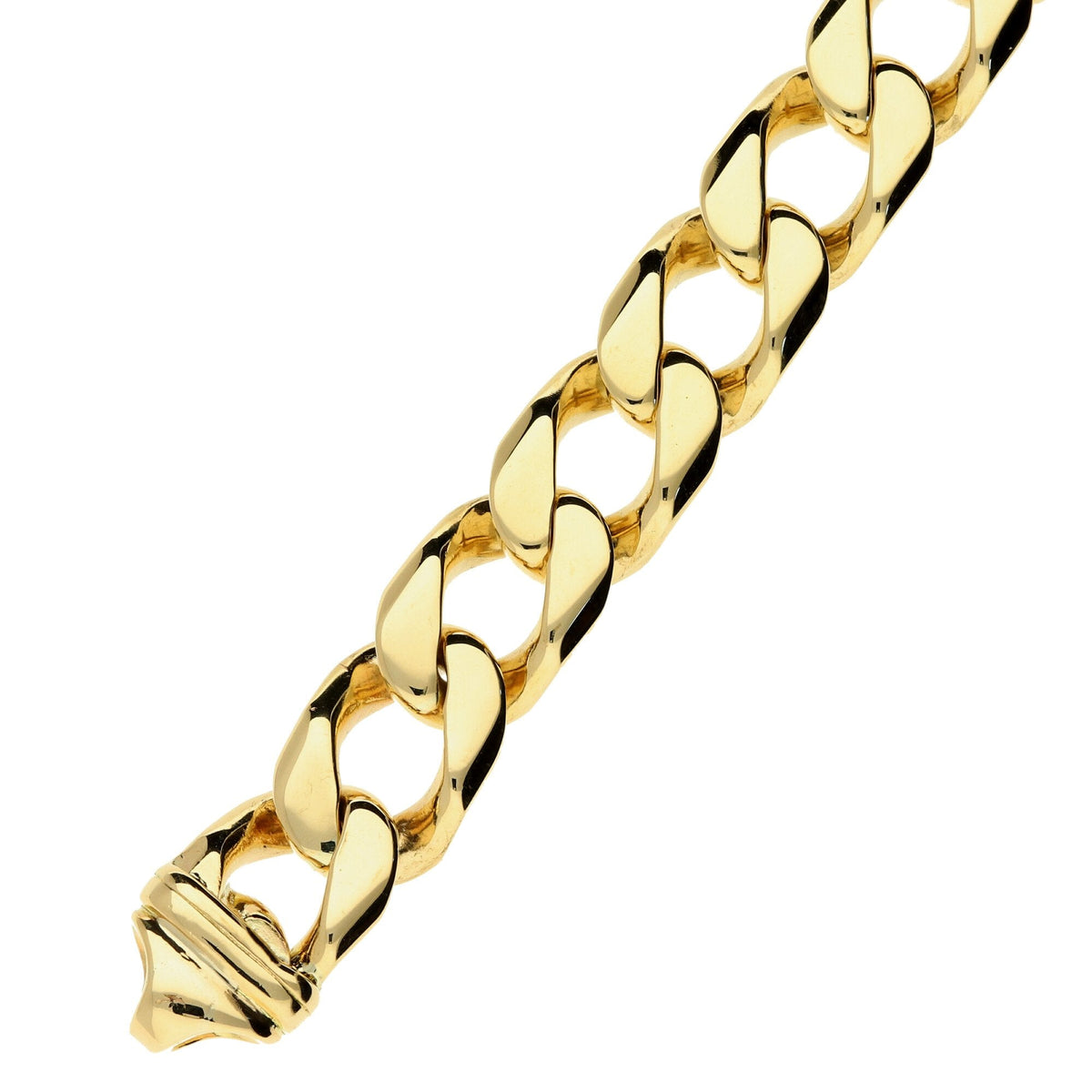 9ct Yellow Gold Curb Bracelet - 9.5 inch - 72.3g
