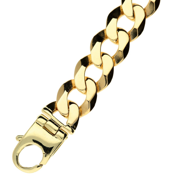 9ct Yellow Gold Curb Bracelet - 8.5 inch - 54.7g