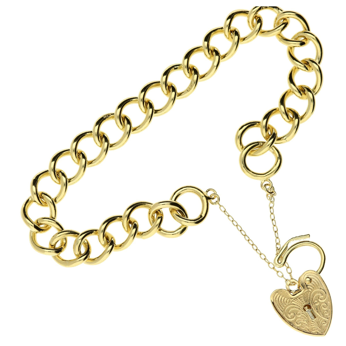 9ct Yellow Gold 7.5 Inch Charm Bracelet - 26.6g