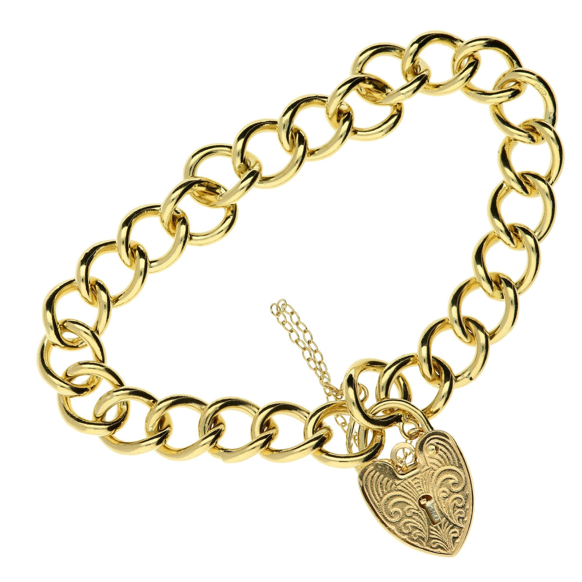 9ct Yellow Gold 7.5 Inch Charm Bracelet - 26.6g