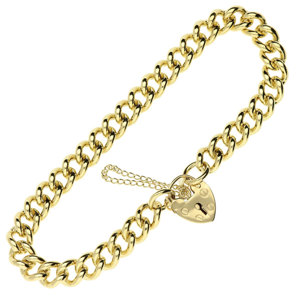 9ct Yellow Gold 8 Inch Charm Bracelet - 27.7g