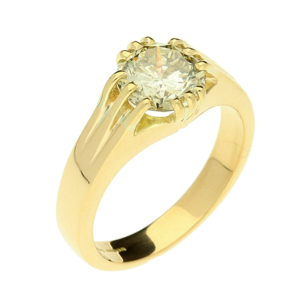 18ct Yellow Gold Gents Diamond Ring - 2.35ct