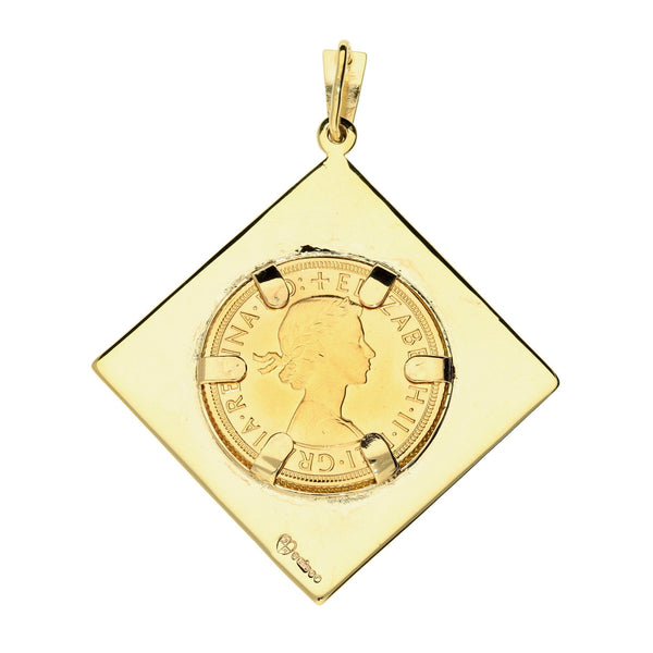 1963 Queen Elizabeth II Full Sovereign Pendant 13.2g