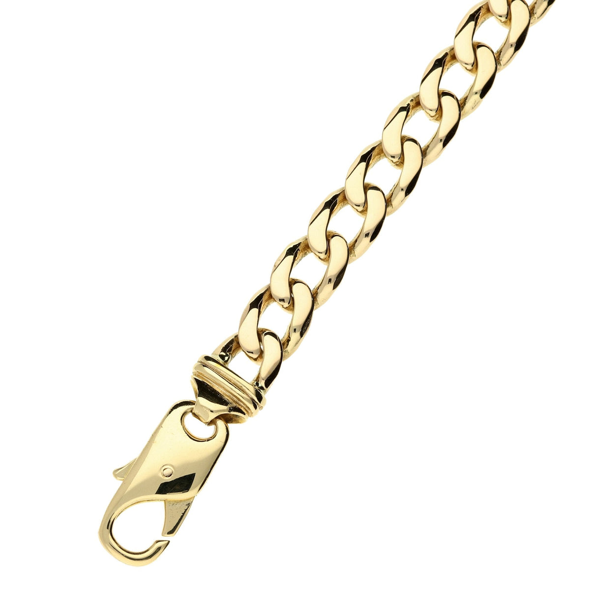 9ct Yellow Gold Curb Bracelet - 9 inch - 31.4g