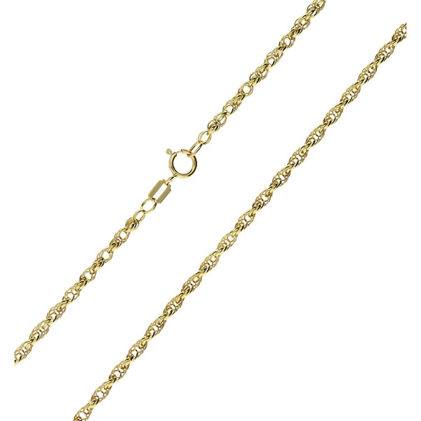 9ct Yellow Gold 20'' Rope Chain - 5.2g