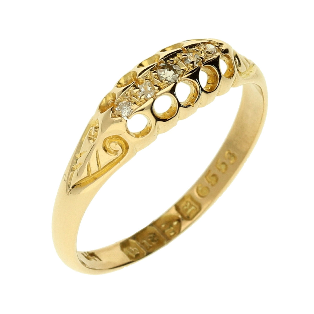 18ct Yellow Gold 1900 Vintage Ring - 2.3g