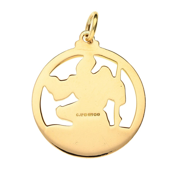 9ct Yellow Gold St Christopher Pendant - 6.4g