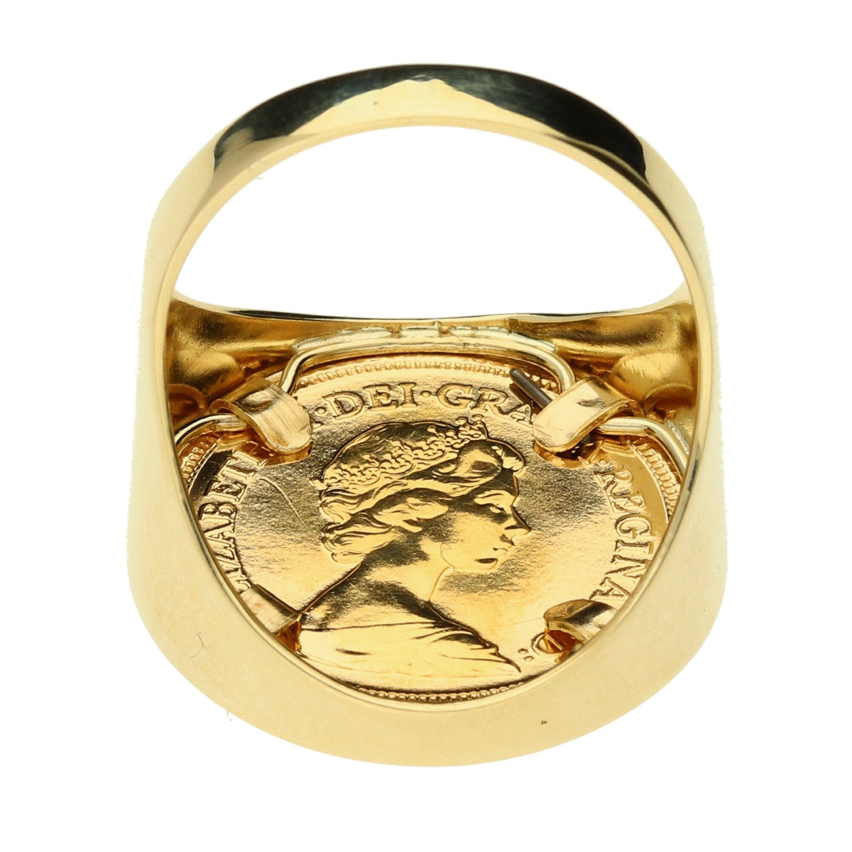 1982 Queen Elizabeth II Half Sovereign Ring 8.8g