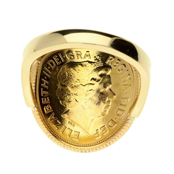 2014 Full Bent-Over Sovereign Ring - 10.8g