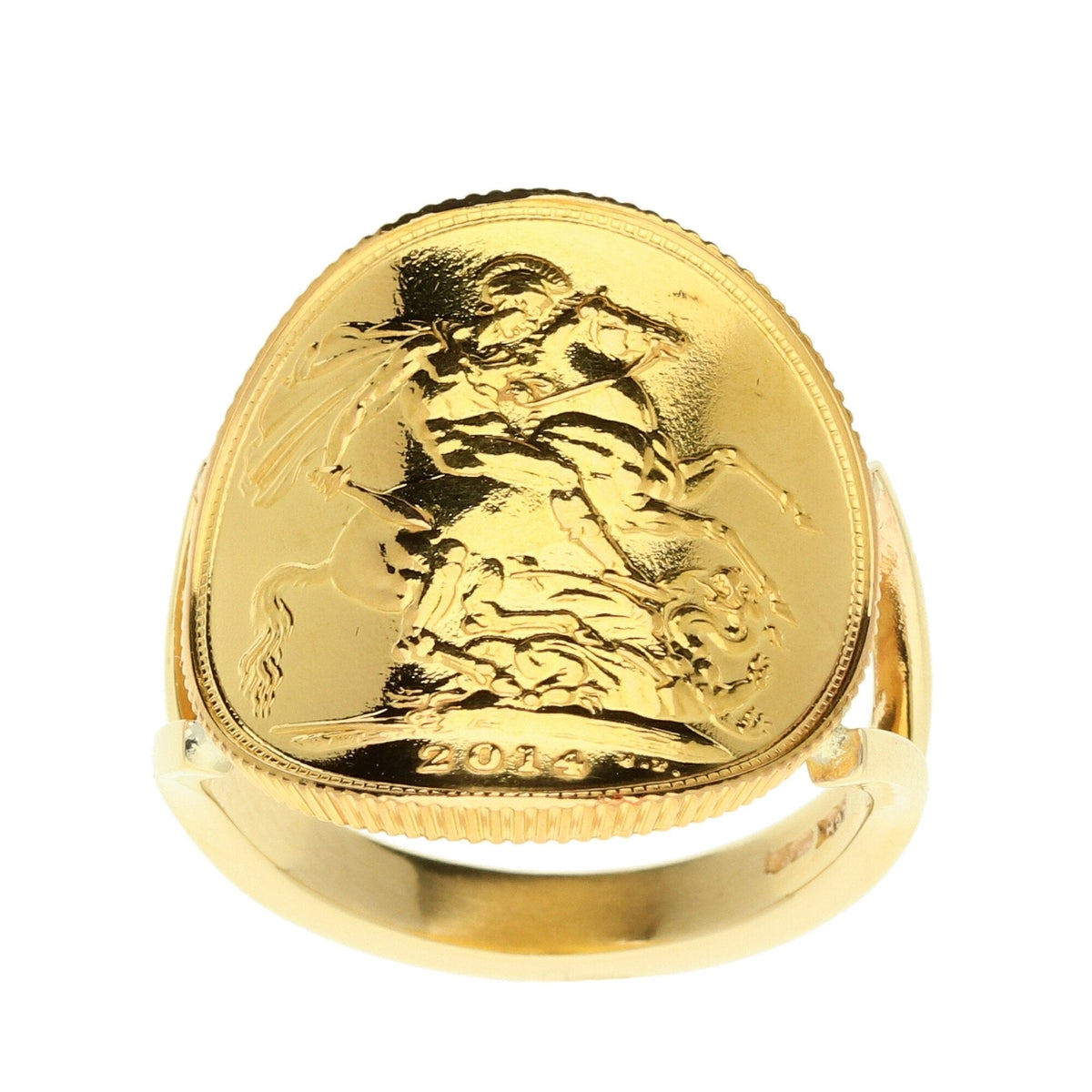 2014 Full Bent-Over Sovereign Ring - 10.8g