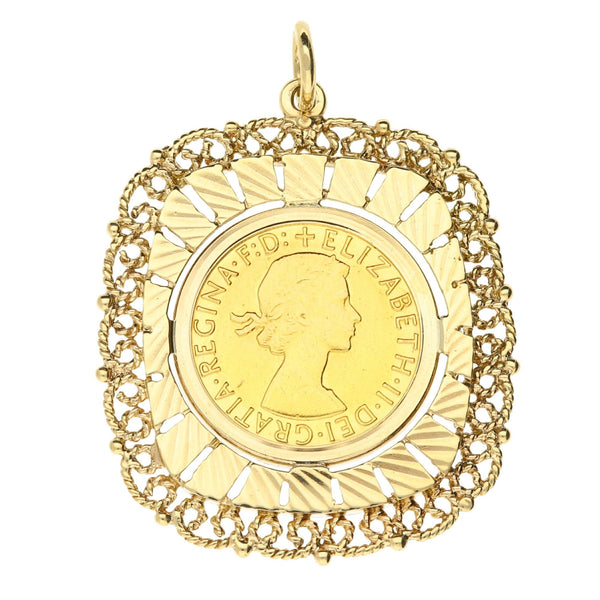 1964 Queen Elizabeth II Full Sovereign Pendant - 14.5g