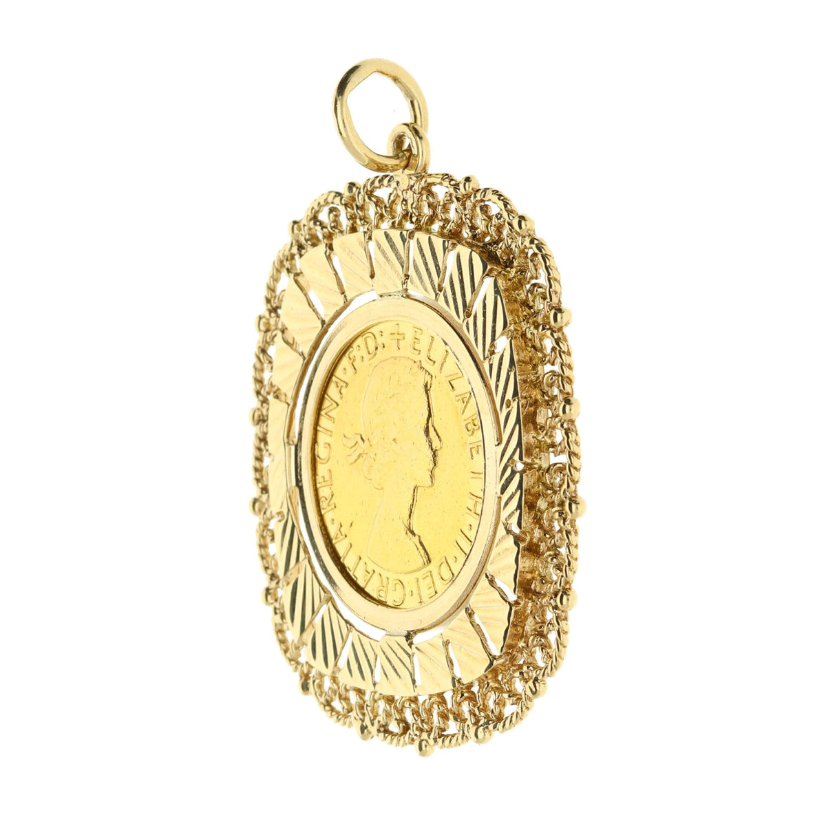 1964 Queen Elizabeth II Full Sovereign Pendant - 14.5g