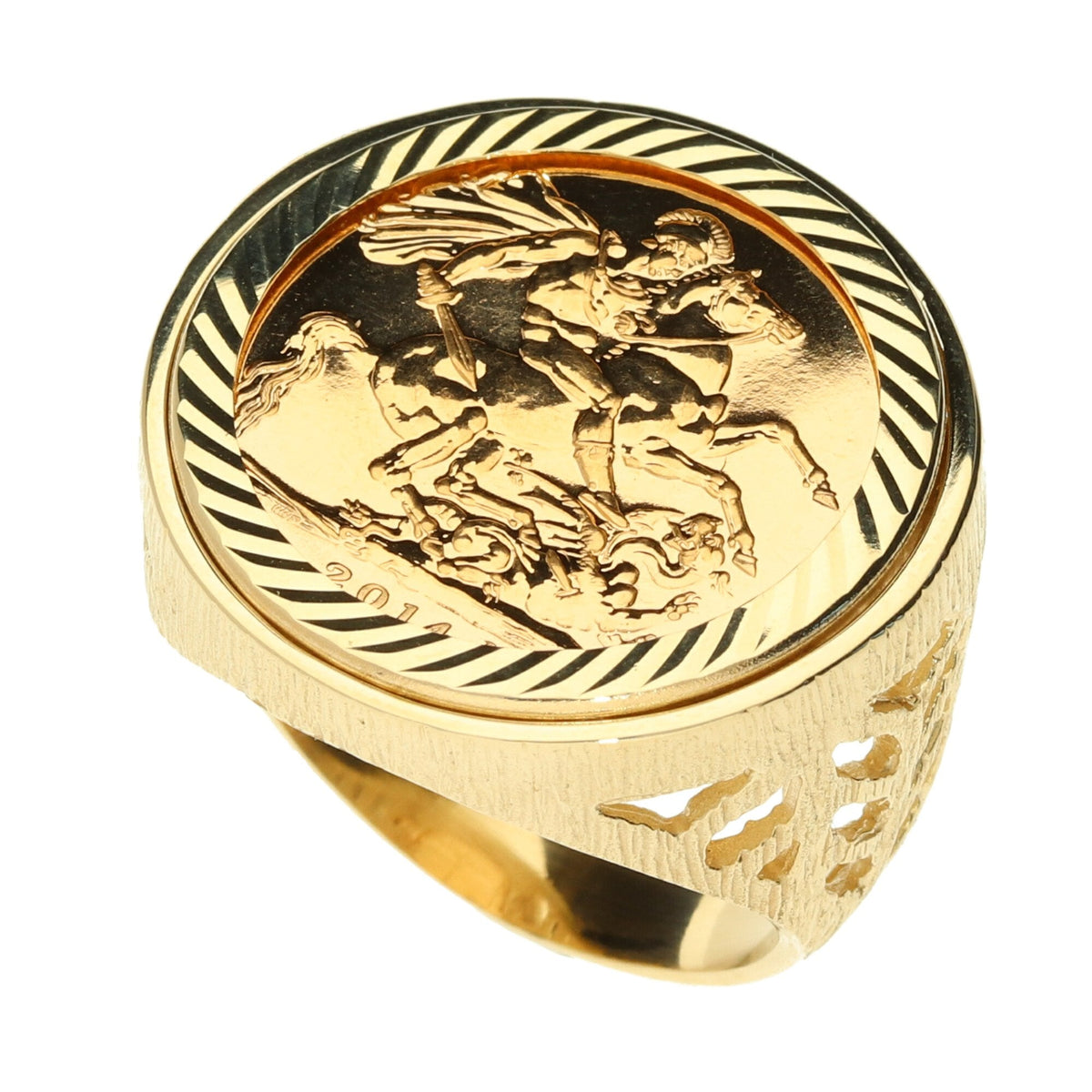 2014 Gold Full Sovereign Ring - 16.3g