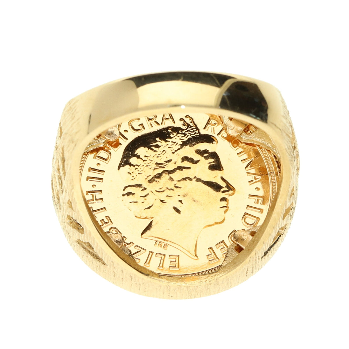 2014 Gold Full Sovereign Ring - 16.3g