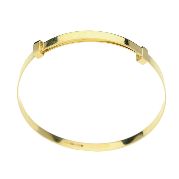 9ct Expandable Plain Baby Bangle - 1.9g