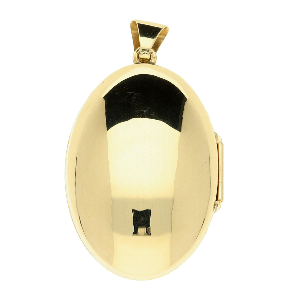 9ct Yellow Gold Oval Locket - 4.2g