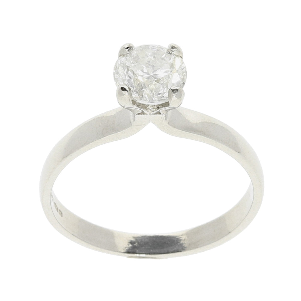 Platinum Four-Claw Engagement Ring - 0.95ct