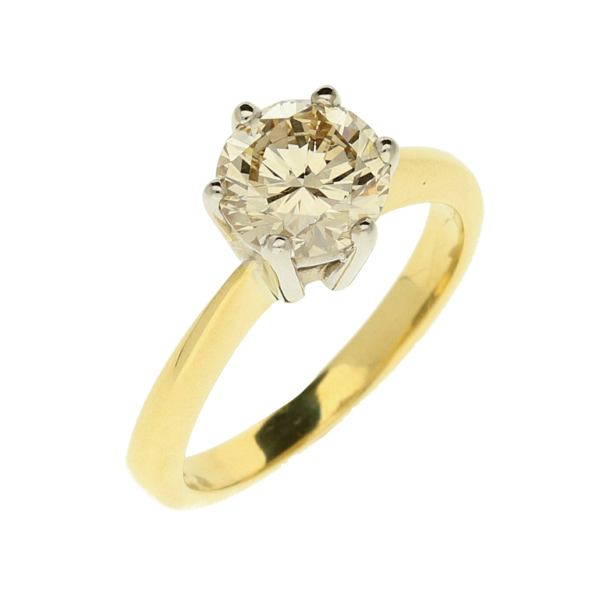 18ct Yellow Gold 1.12ct Diamond Engagement Ring