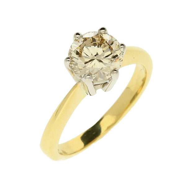 18ct Yellow Gold 1.12ct Diamond Engagement Ring