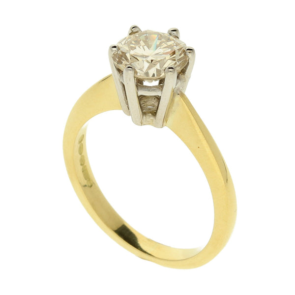 18ct Yellow Gold 1.12ct Diamond Engagement Ring