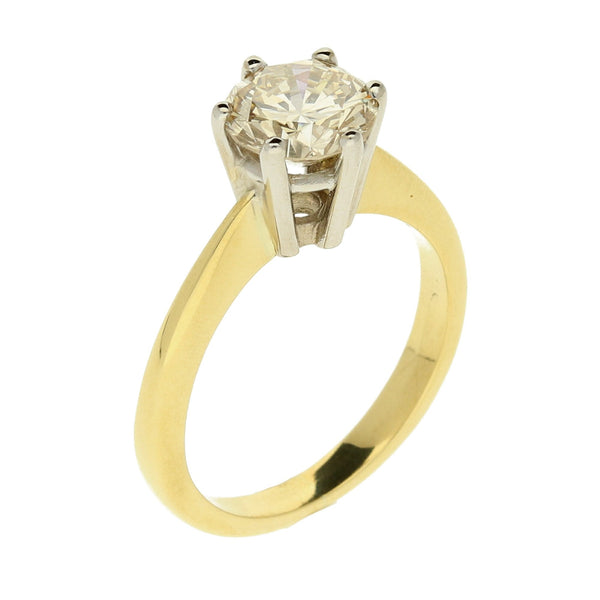 18ct Yellow Gold 1.12ct Diamond Engagement Ring