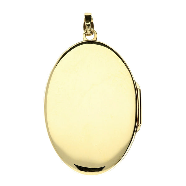 9ct Yellow Gold Floral Locket - 4.5g