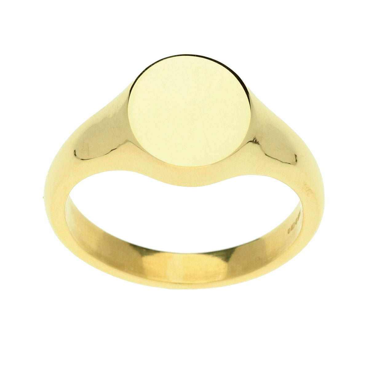 18ct Yellow Gold Oval Signet Ring - 14.2g