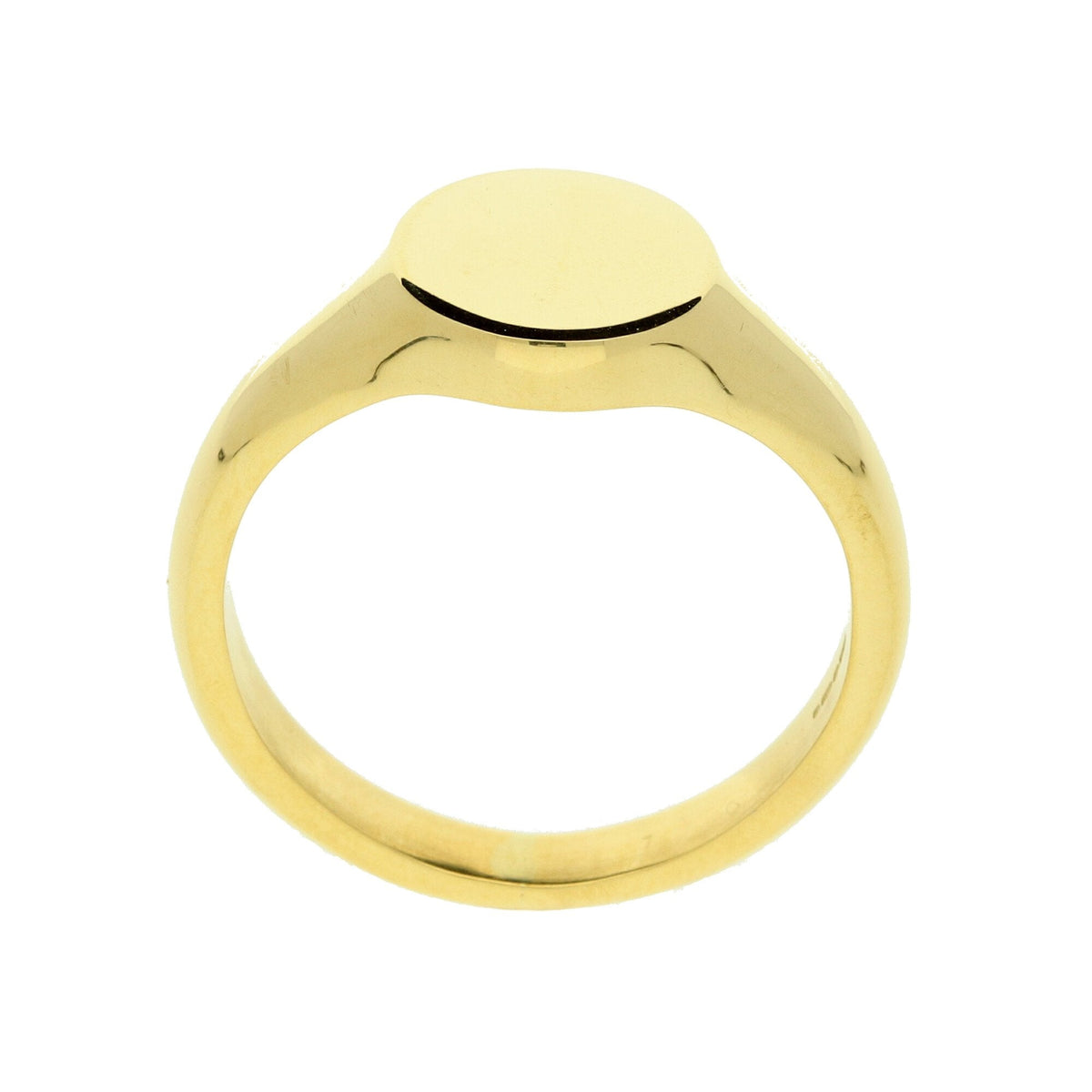 18ct Yellow Gold Oval Signet Ring - 14.2g