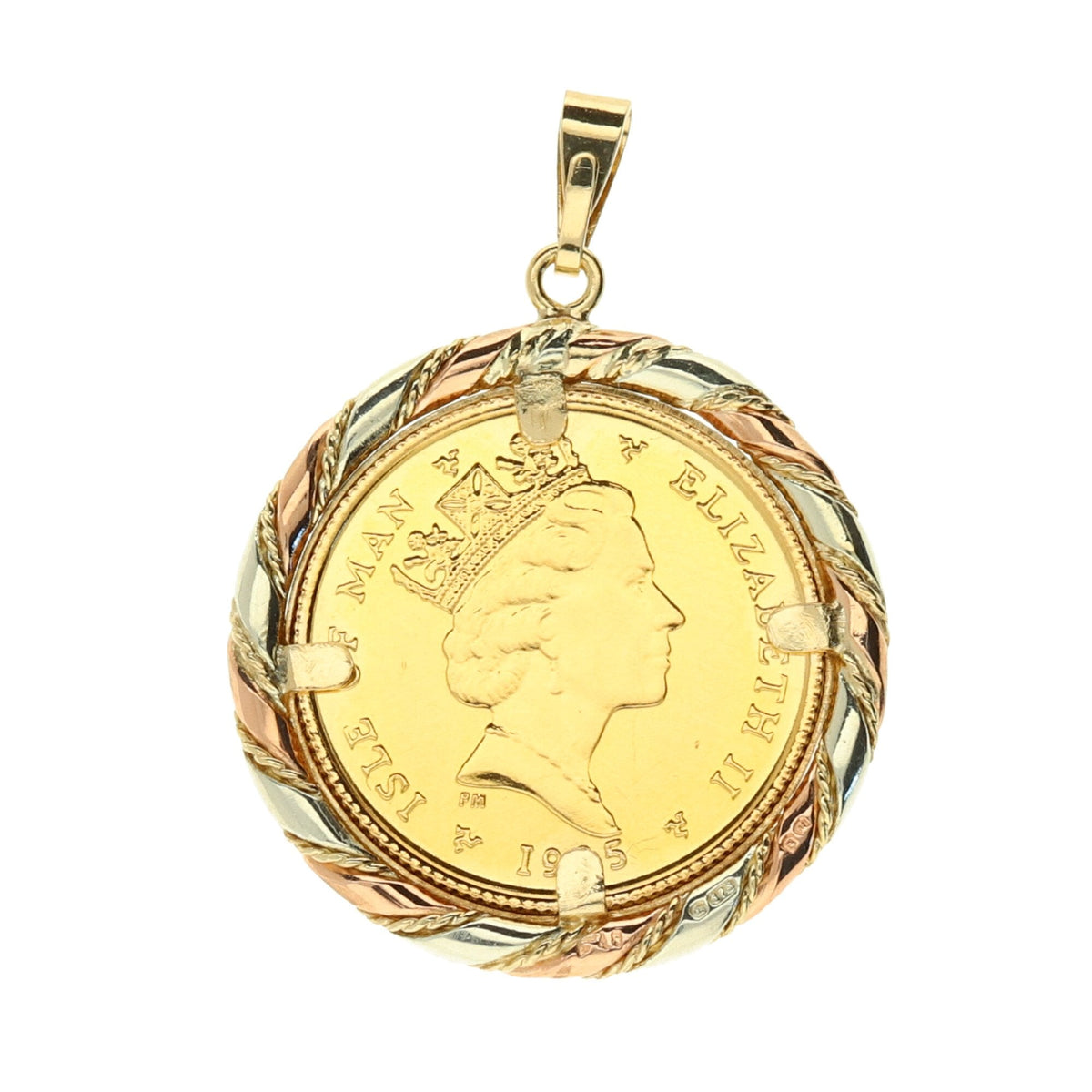 Gold 1985 Tenth Ounce Angel Coin Pendant - 5.4g
