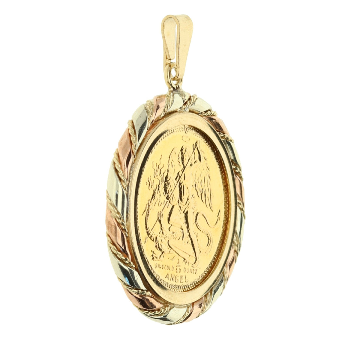 Gold 1985 Tenth Ounce Angel Coin Pendant - 5.4g