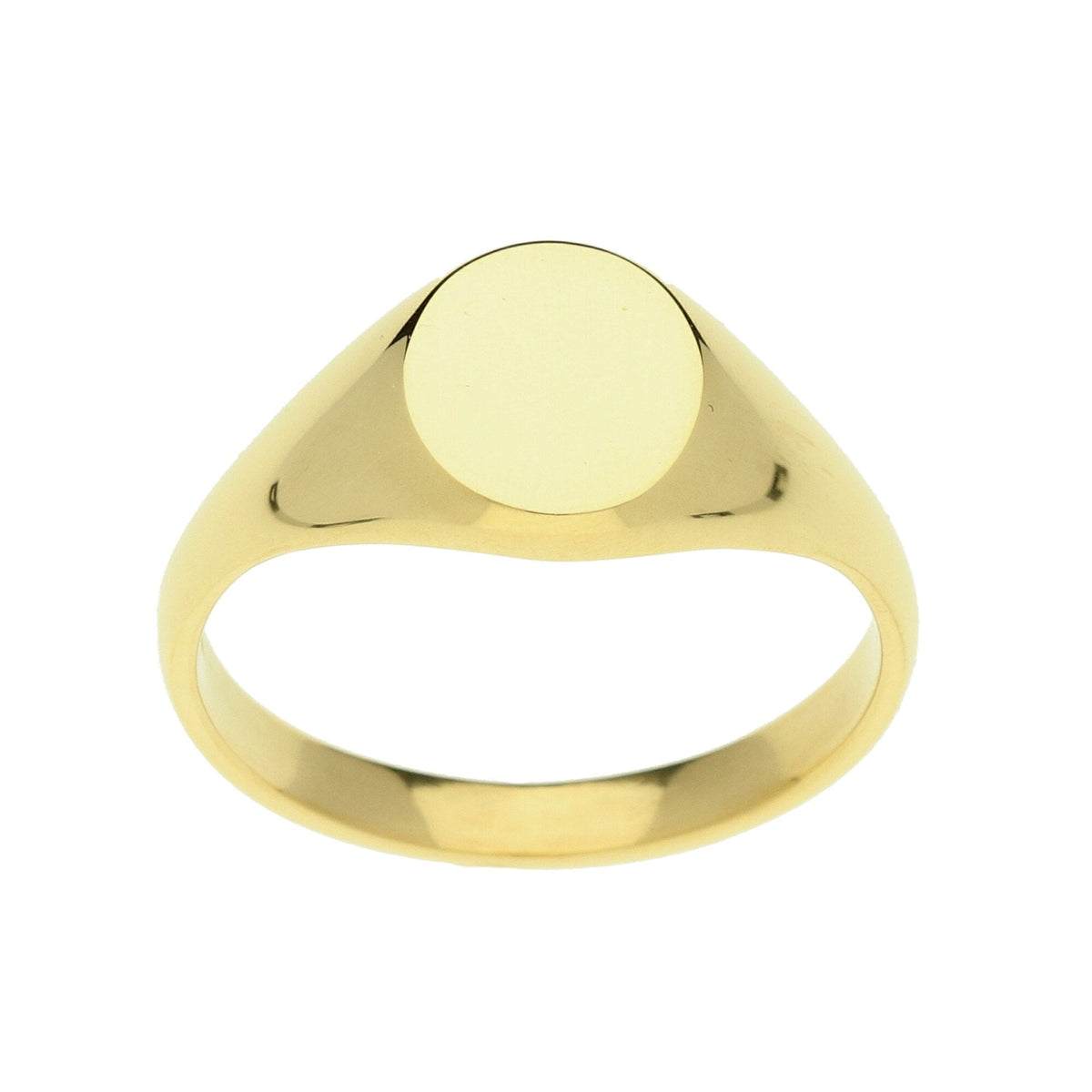 18ct Yellow Gold Oval Signet Ring - 6.7g