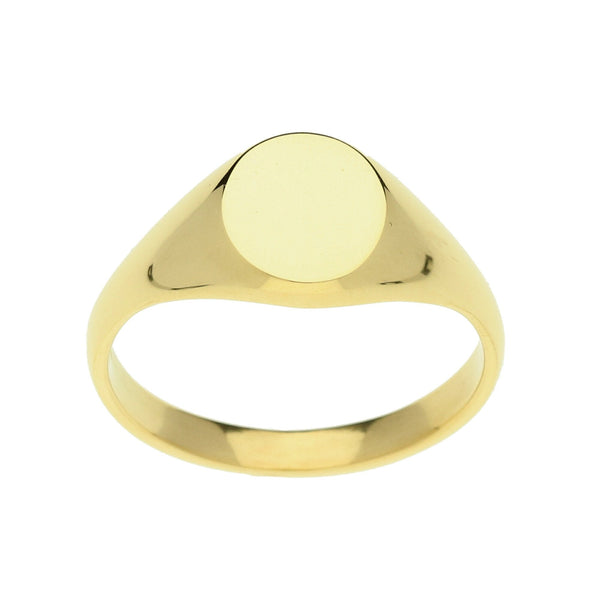 18ct Yellow Gold Oval Signet Ring - 6.7g