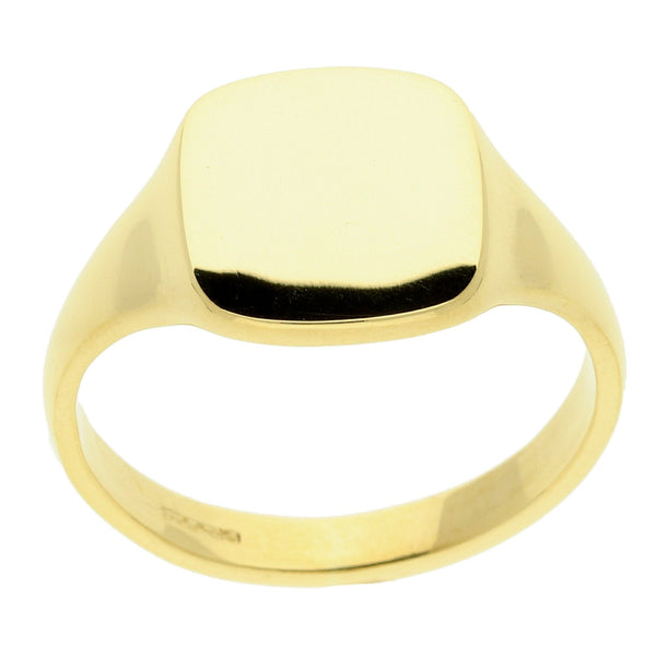 18ct Yellow Gold Gents Signet Ring - 9.2g