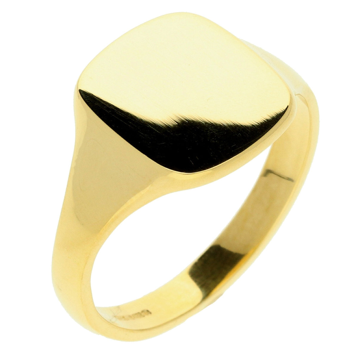 18ct Yellow Gold Gents Signet Ring - 9.2g
