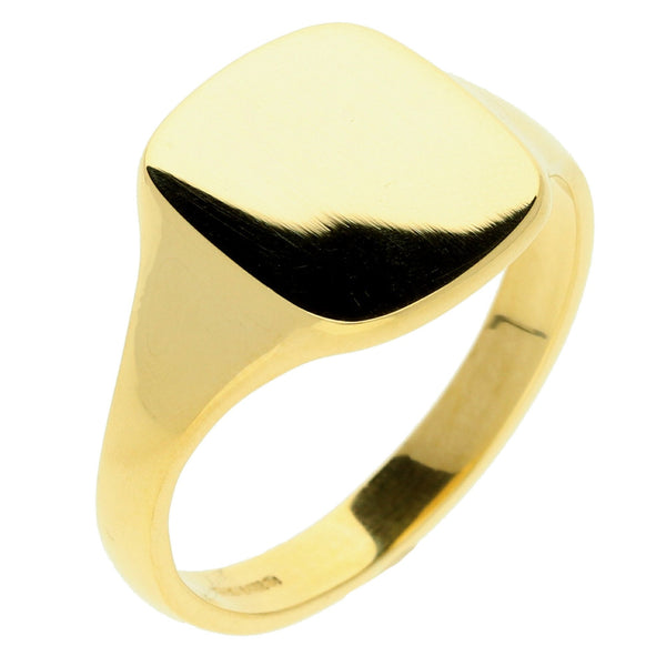 18ct Yellow Gold Gents Signet Ring - 9.2g