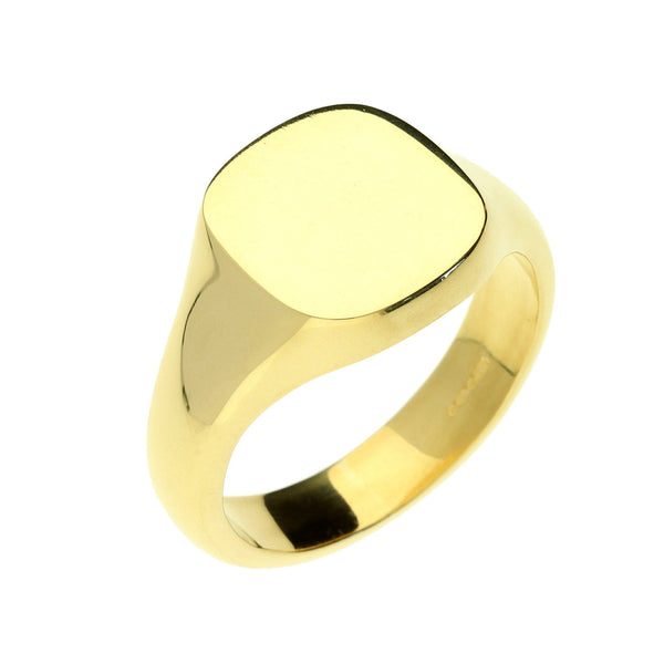 18ct Yellow Gold Gents Signet Ring - 21.0g
