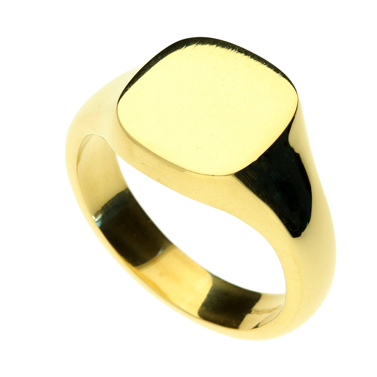 18ct Yellow Gold Gents Signet Ring - 21.0g